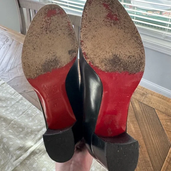 Christian Louboutin Black Over the Knee Boots - Picture 5 of 5